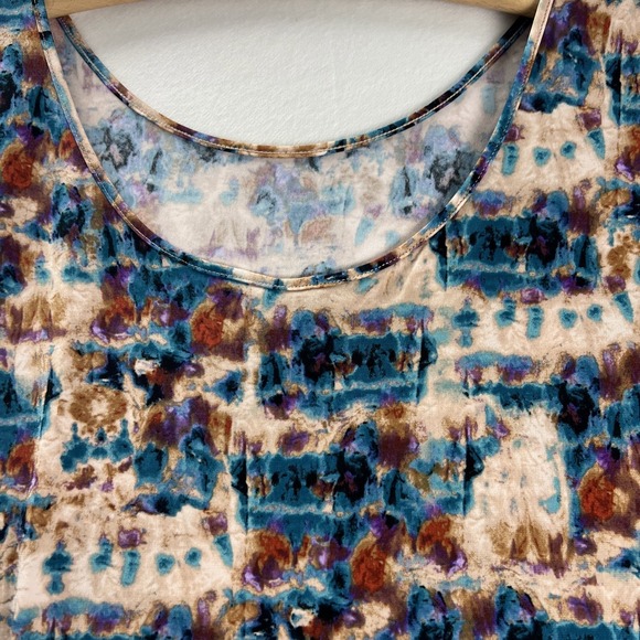 Investments Women Tank Soft Separates Blouse Plus Size 2X Abstract Multicolor G2 - Picture 12 of 16